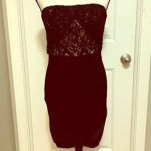 BEBE Strapless Dress